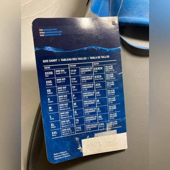 New Speedo Adult Triathlon Rubber Swim Fins - Picture 6 of 7